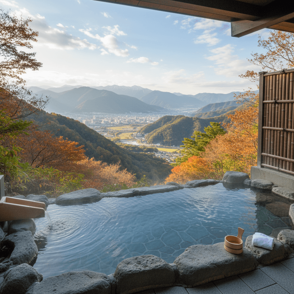 甲府日帰り温泉の完全ガイド:絶景露天から秘湯まで満喫する旅