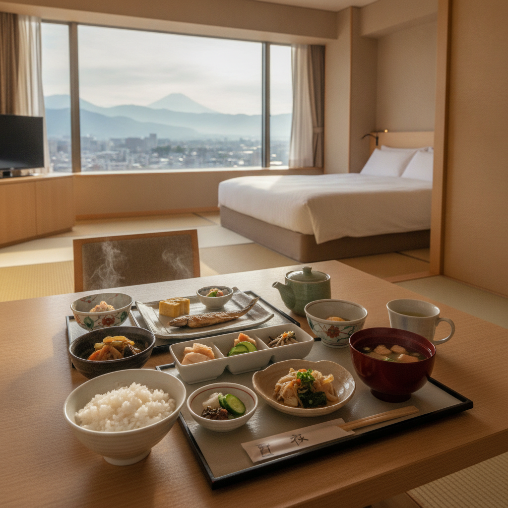 和朝食　ホテル　甲府